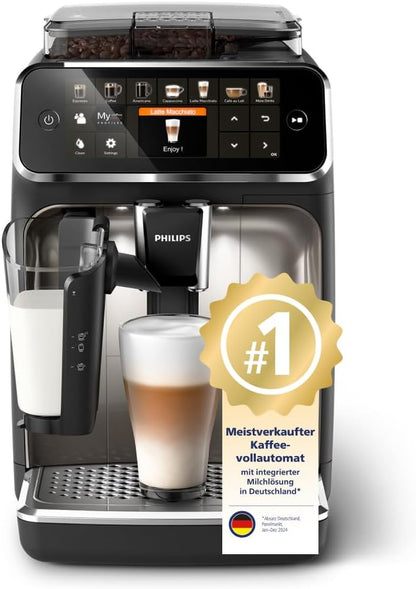 Philips EP5447/94 |  5400 LatteGo Automatic Espresso Machine, Chrome | 12 Recipes